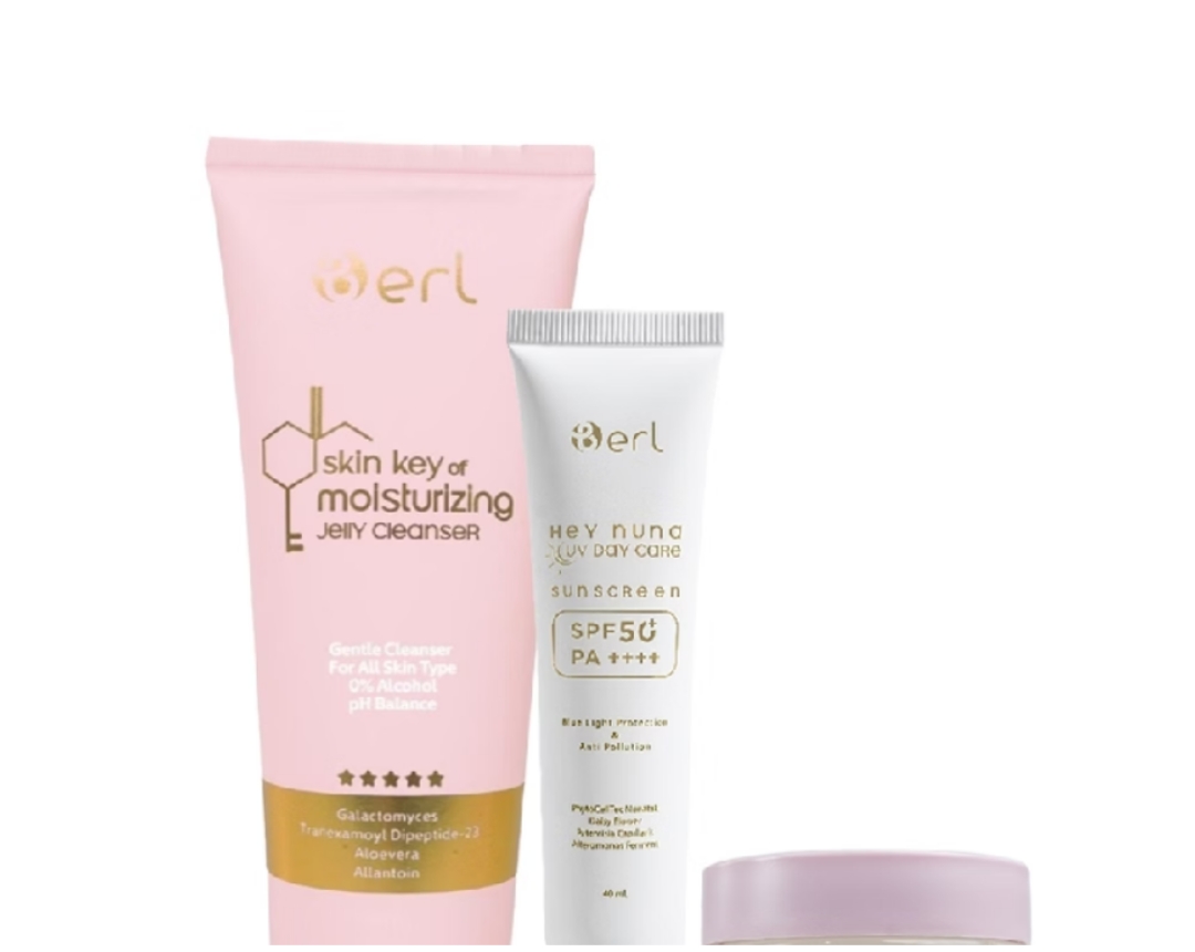 B ERL Basic Skincare Paket Pelembab Dan Sunscreen